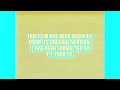 JUATF Rare Feature Presentation Blue Format Screen THX Walt Disney Pictures In G Major 533