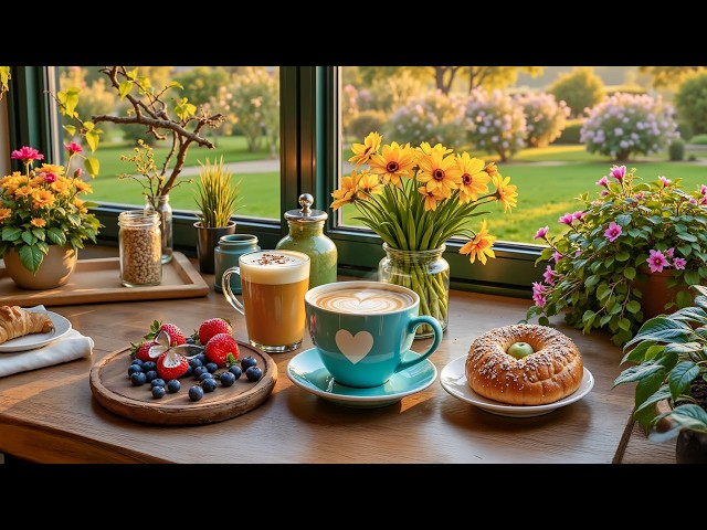 Smooth Morning Jazz ☕ Happy Spring May Coffee Shop with Positive Bossa Nova for Stress Relief SDDEFAULT Thumbnail