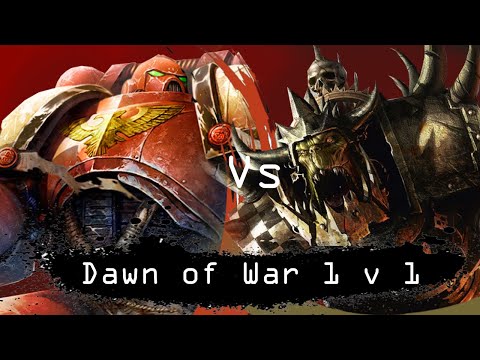 Dawn of War  Soulstorm 1 v 1 Space Marines vs Orks