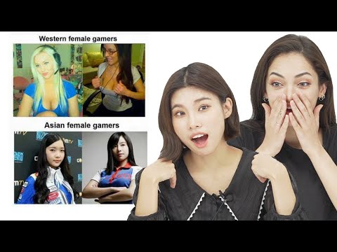 Koreans & European REACTS to ASIAN vs WESTERN Memes!
