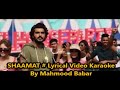 SHAAMAT LYRICAL VIDEO KARAOKE Ankit Tiwari Tara Sutaria