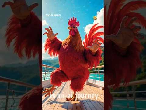 Funny chicken dance video 💃🐓😅 #chicken #funny #rooster #ai
