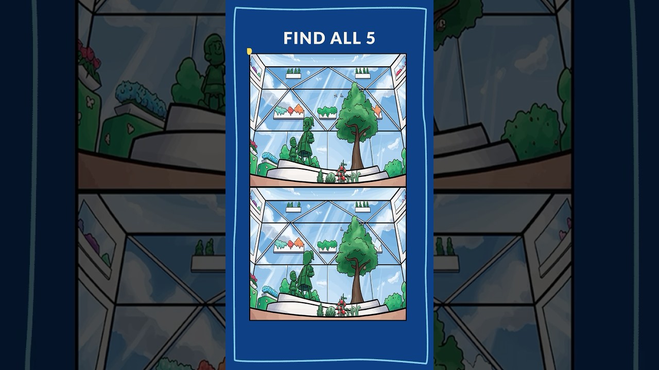 Find 5 Differences | Spot the Difference Between Two Pictures | Garden | Tiny Docs