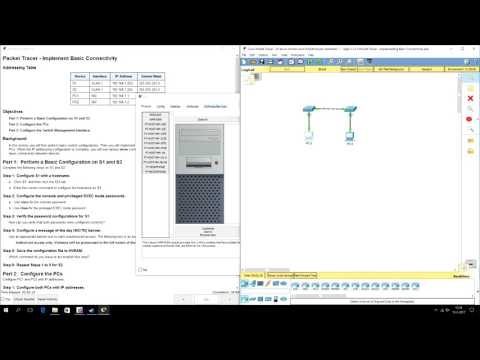 CCNA1 Packet tracer - 2.3.2.5 Implementing basic connectivity
