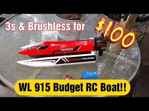 WLtoys WL 915 Speed Boat UNBOXING Budget 3s Brushless RC Race Boat for $100!!!