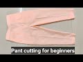 पेंट कटिंग का सबसे आसान तरीका/Pant palazzo with half elastic cutting for