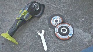 How To Install Ryobi Angle Grinder Cut Off Tool Discs