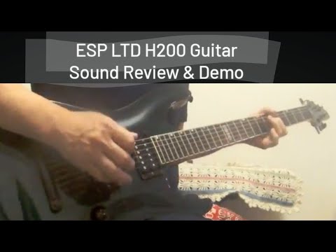 ESP LTD H200 Electric Guitar See Thru Green Sound Check & Demo Korea　1/23/17