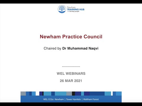 Newham Practice Council - 26 Mar 21