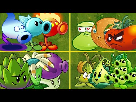 Random 4 Team Plants Battlez - Who Will Win? - PvZ2 Plants vs Plants