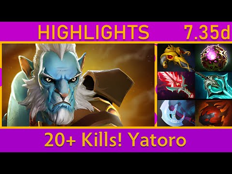 ⚡ Yatoro雨 Phantom Lancer 110k+ Hero Damage! Carry Highlights 7.35d - Dota 2 Top MMR