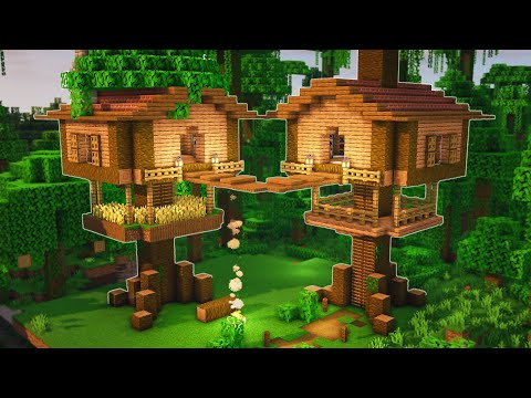 Minecraft Jungle Tree House Tutorial | Easy How To Build