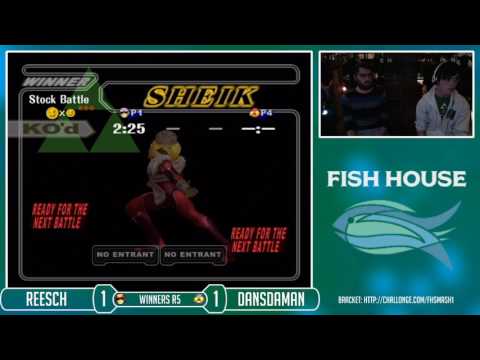 Fish House 1 SSBM - Reesch (C. Falcon) Vs. Dansdaman (Sheik) Winners Semis