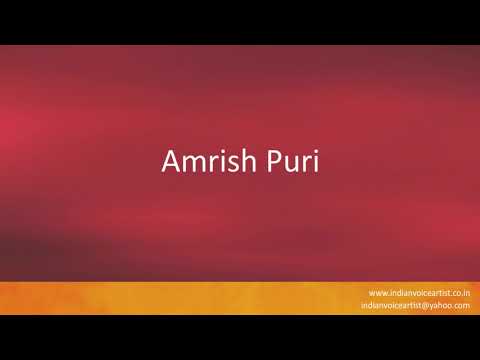 Correct Indian Pronunciation of the word(s) "Amrish Puri".