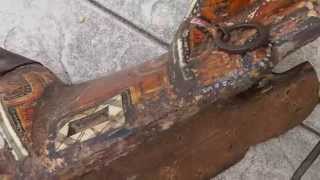 Antique Turkoman Painted Wooden horse Saddle