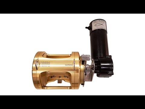 FISH WINCH® Commercial (fits SHIMANO TIAGRA 80, 80W, & 80WA) Electric Fishing Reel motor drive.