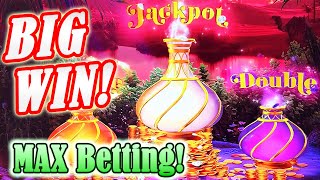 Max Bet Madness! BIG WIN in Mystery of the Lamp, with Bull Blitz, Golden Fire Link and Piggy Bankin!