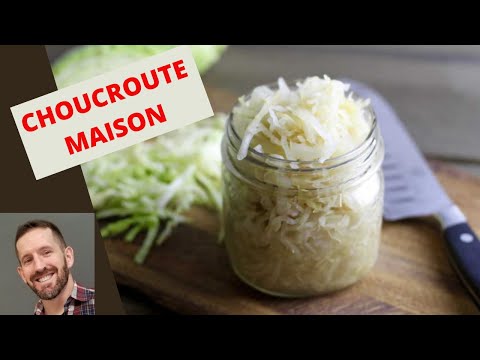 CHOUCROUTE MAISON: RECETTE FACILE ET ÉCONOMIQUE (lactofermentation du chou)  Tutoriel facile!!