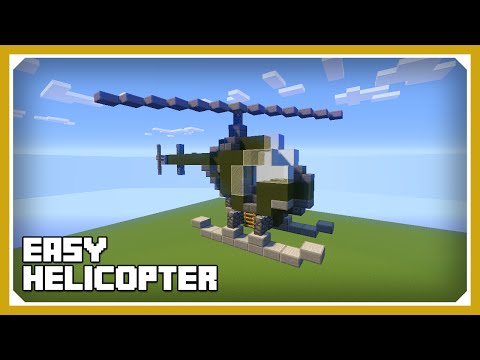 Ector Vynk - Minecraft: How To Build A Small Helicopter Tutorial (Easy Survival Minecraft Vehicle )