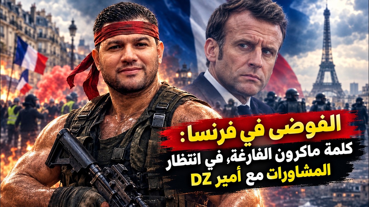 الفوضي في فرنسا : كلمة ماكرون الفارغة ، في انتظار قرار امير دي زاد فيما يخص مس?