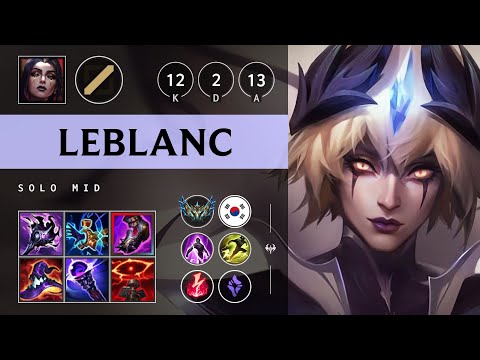 LeBlanc Mid vs Galio - KR Challenger Patch 25.20