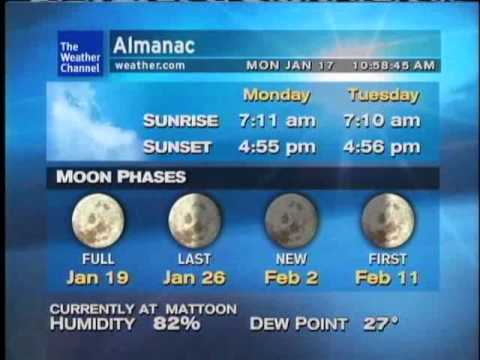 WeatherSTAR XL 1/17/11 1058AM Midnight Pass - Vincent Ingala (Jan 2011 playlist)