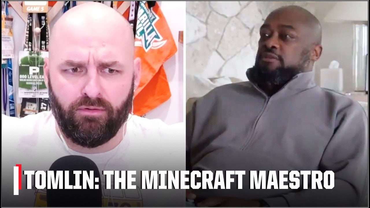 Mike Tomlin’s Minecraft expertise took the internet by storm 😂 | The Golics