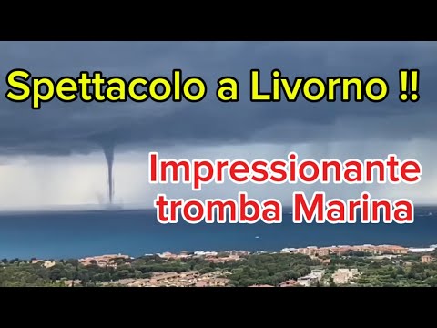 Meteo - Spettacolare sequenza video inedita della tromba Marina livornese del 2 Giugno
