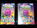 Barney S Musical Scrapbook 2004 DVD VHS Comparison