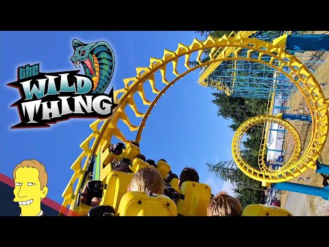 On-ride point of view of Wild Thing