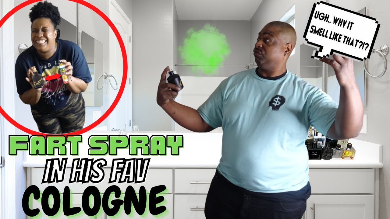 “FART SPRAY” Cologne prank on boyfriend!
