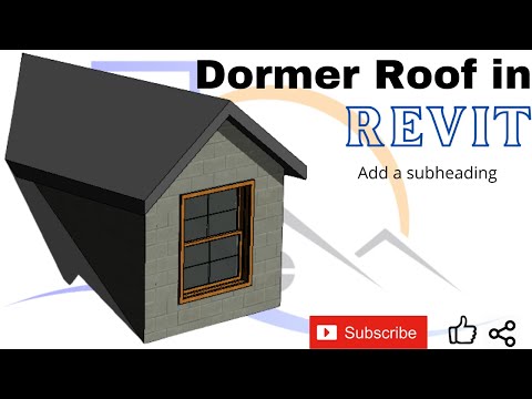 Dormer Roof in Revit | Revit | BIM | Draw and design