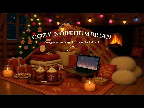 Snuggle Into a Cozy Christmas Blanket Fort — soft jazz and crackling fire