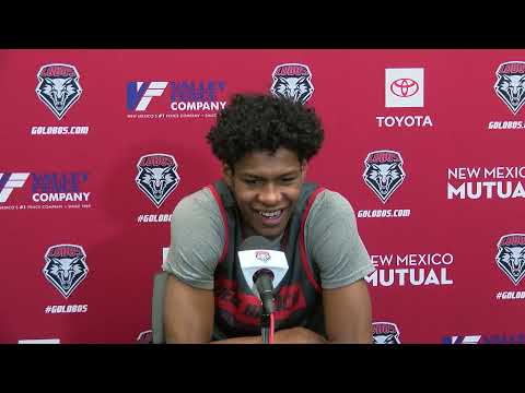 UNM Men's Basketball Media Availability - Saquan Singleton (12/16/2021)