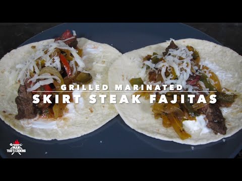 Grilled Marinated Skirt Steak Fajitas