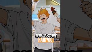 NUEVA POP UP STORE DE HAIKYUU EN JAPÓN 😭❤️ #anime #haikyuu #shorts
