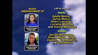 Chantelle Kadisha Tasheka Moise ~ Long Obituary