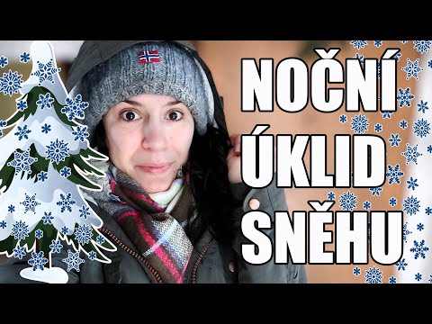 PRVNÍ NOČNÍ ÚKLID SNĚHU V TOMTO ROCE, SNĚHOVÁ NADÍLKA NA VALAŠSKU, DENNÍ VLOG