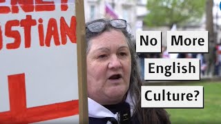 Marchers At St. George's Day Event Claim Englishness Is Under Threat!