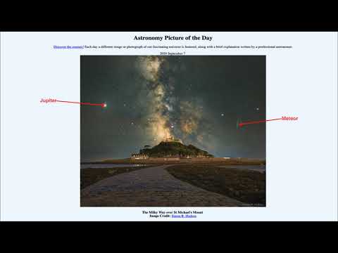 2020 September 07 - The Milky Way over St  Michael's Mount