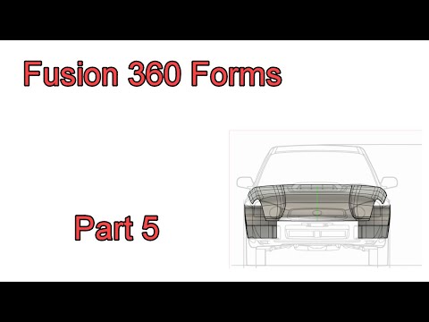 Fusion 360 Forms - Part 5 - Starting to Make Fenders