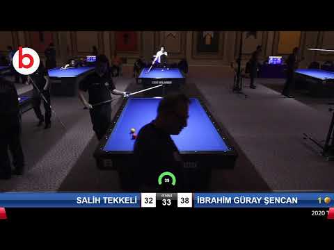 SALİH TEKKELİ & İBRAHİM GÜRAY ŞENCAN Bilardo Maçı - 2020 TK 1.ETAP ANTALYA-4.TUR