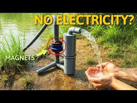 How to Make a PVC Pipe Cyclonic Water Pump That Works with Magnets 💧💧