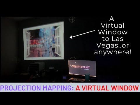 Projection mapping tutorial - Creating a virtual window with free software (VPT8)