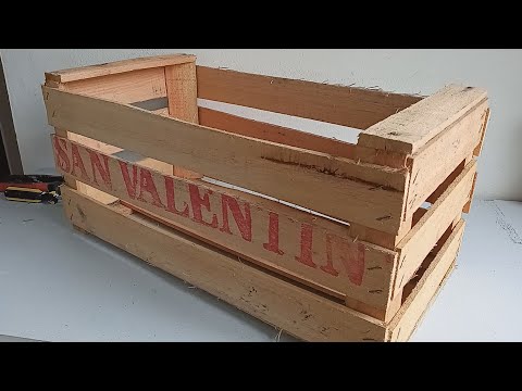 3 IDEAS FÁCILES con TABLAS de MADERA de CAJONES de FRUTAS 😍 RECICLAJE ♻ ARTESANATO 🌼 Arte en casa