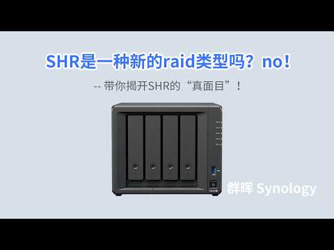 详解SHR！一个视频彻底搞懂SHR的“空间魔法”！群晖的Raid0，Raid1，Raid5，Raid6，Raid10，basic，JBOD这些磁盘阵列类型的不同之处！