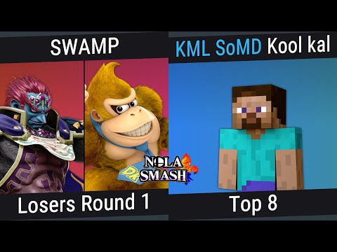 NOLA Smash Weekly 299 - SWAMP (Donkey Kong/Ganondorf) Vs. Kool kal (Steve)