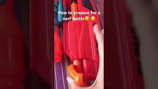 How to prepare for a nerf battle 😊 🤭