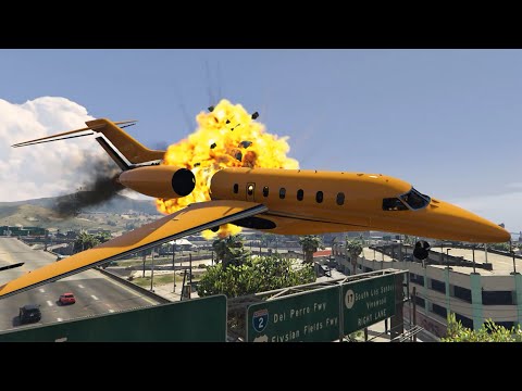 Airplane Crash Compilation  |  GTA 5 Engine Failures