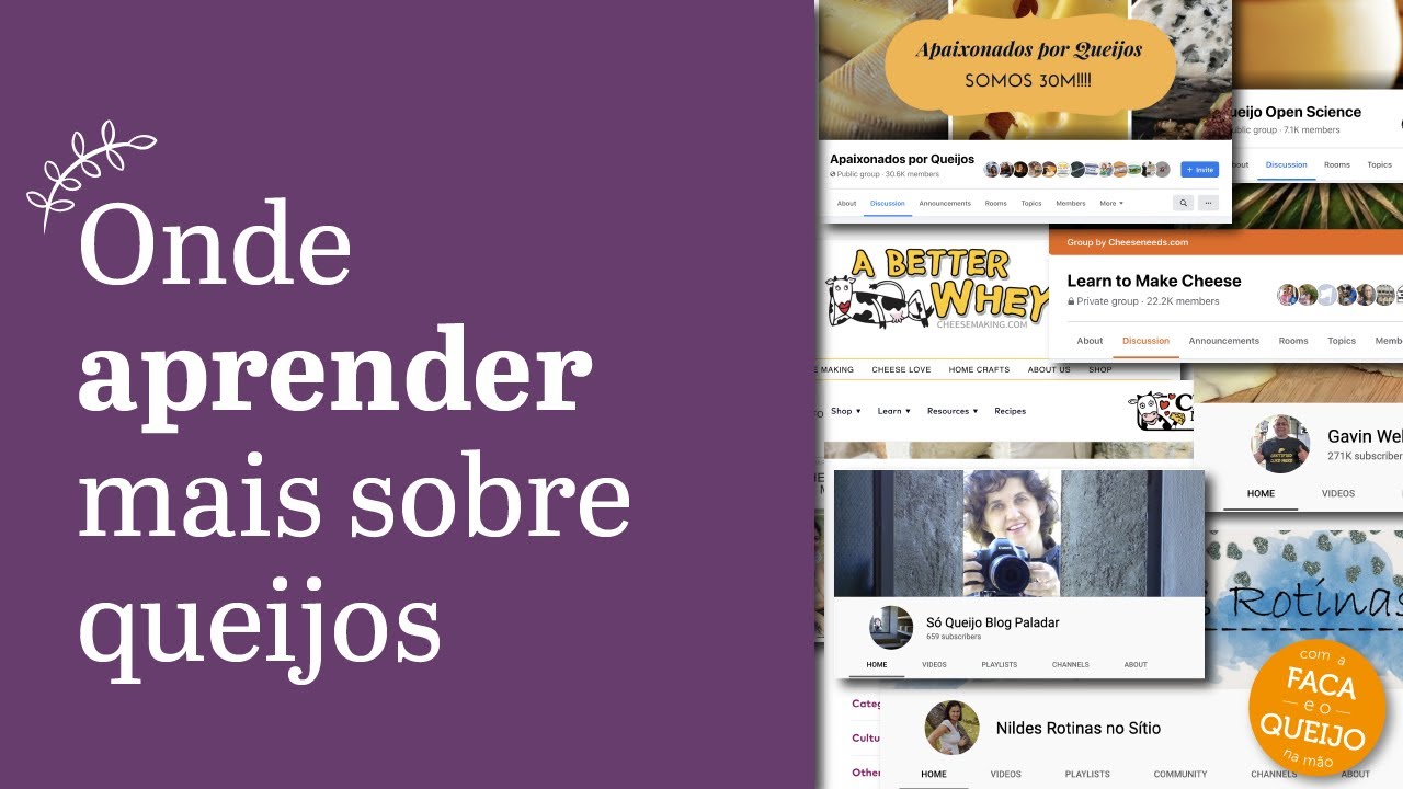 Onde aprender mais sobre queijos